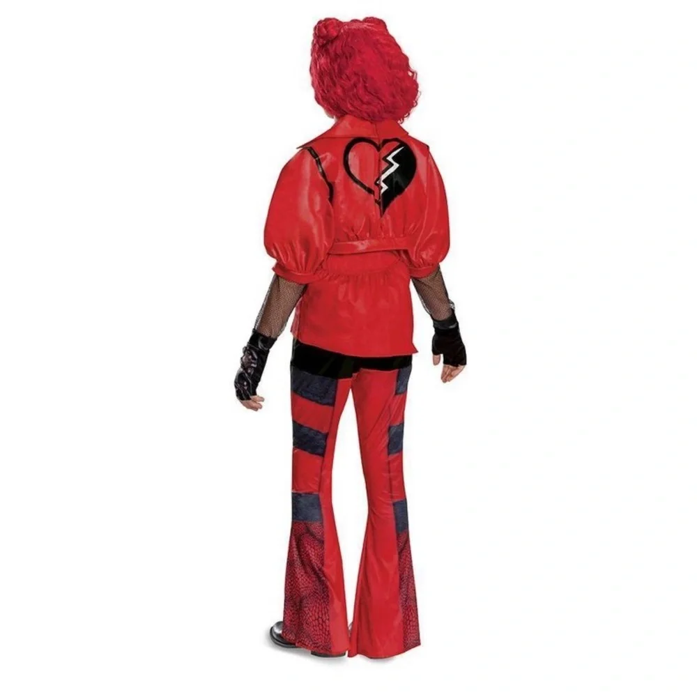 NWT Disney Descendants 4 Deluxe Kids Halloween Costume Red Deluxe Sz M & L - Picture 3 of 10